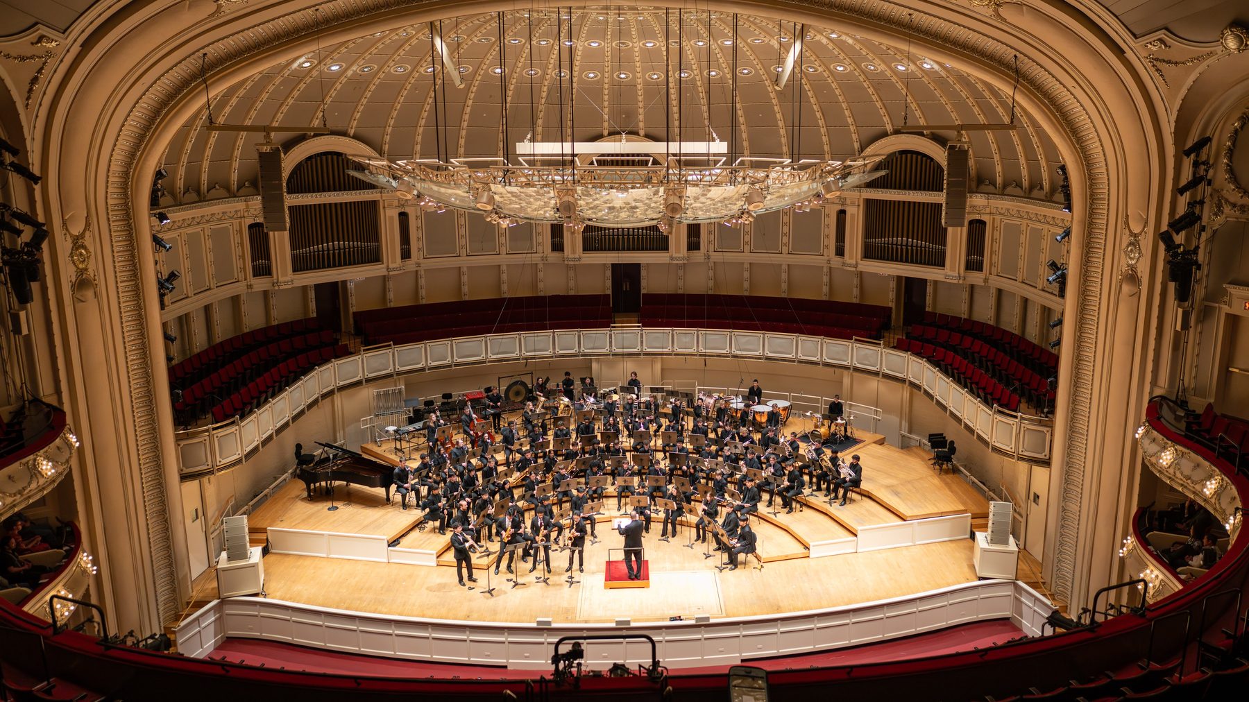 The Atlanta Youth Wind Symphony on stage at Orchestra Hall, Symphony Center, Chicago