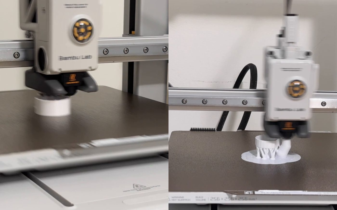 Parts printing on a Bambu Lab A1 3D printer